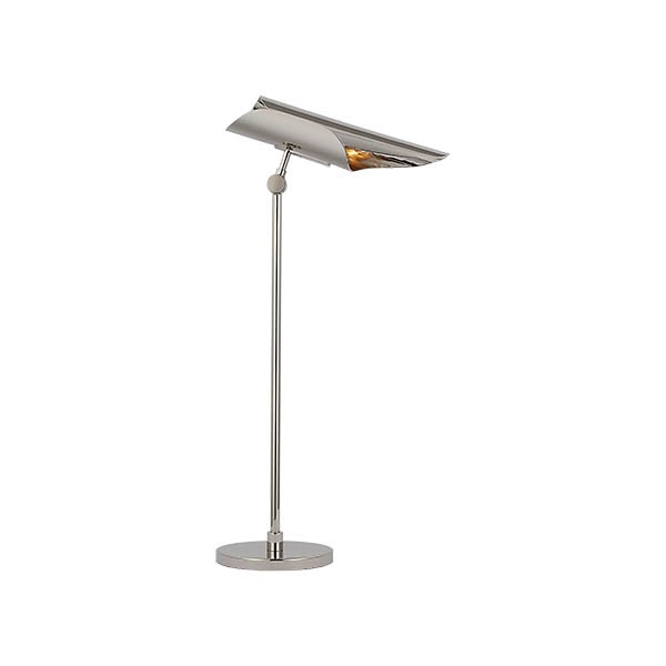 【Visual Comfort】テーブルライト 1灯 「Flore Desk Lamp」　シルバー (W152×D298〜311×H603mm)