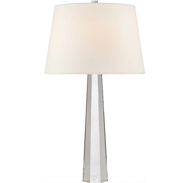【Visual Comfort】テーブルライト 1灯 「Octagonal Spire Medium Table Lamp」　クリア (W343×H635mm)