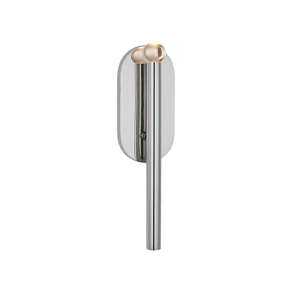 【Visual Comfort】アメリカ・ウォールライト「Rousseau Medium Bath Sconce」LED シルバー・クリアガラス（W108×D83×H394mm）
