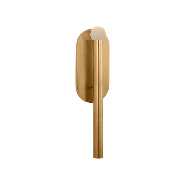 【Visual Comfort】アメリカ・ウォールライト「Rousseau Medium Bath Sconce」LED ゴールド・エッチングクリスタルオーブ（W108×D83×H394mm）