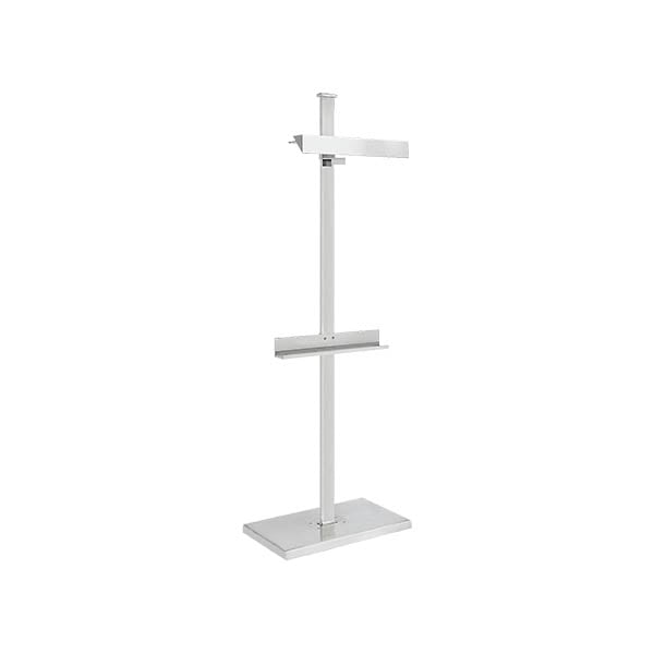【Visual Comfort】アメリカ・フロアライト「Langham Display Floor Lamp」LED　シルバー (W610×D400〜457×H1829mm)