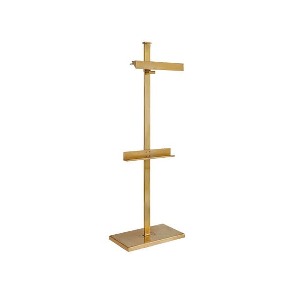 【Visual Comfort】アメリカ・フロアライト「Langham Display Floor Lamp」LED　ゴールド (W610×D400〜457×H1829mm)