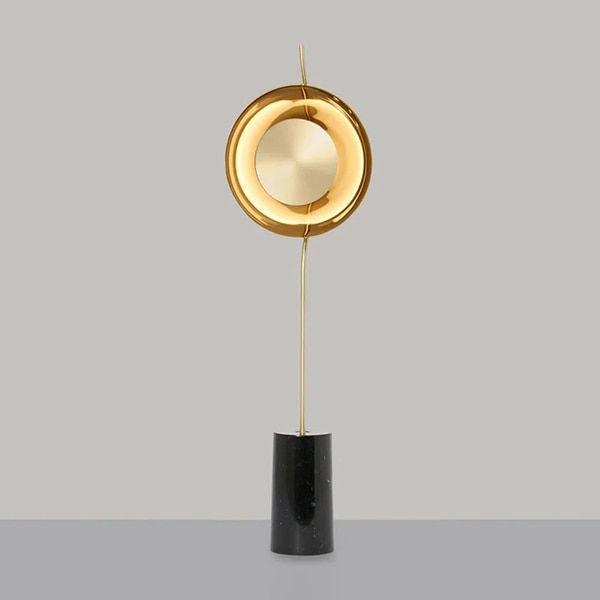 【CTO Lighting】イギリス・デザイン照明「Pendulum」フロアライト　ゴールド（W525×D525×H1170mm）
