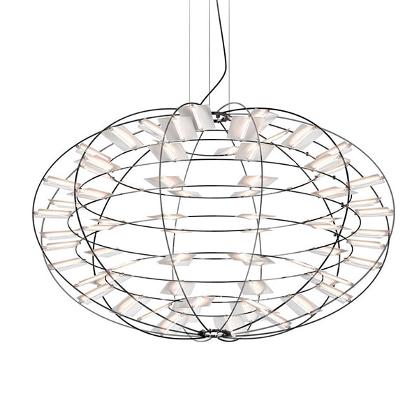 【Nemo Lighting】イタリア・デザイン照明「Chloris」ペンダントライト　ホワイト（φ900×H560mm）