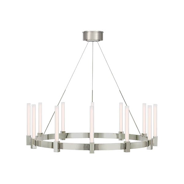 【Visual Comfort】アメリカ・デザイン照明 シャンデリア「Mafra Large Chandelier」LED　シルバー（W914×H292mm）