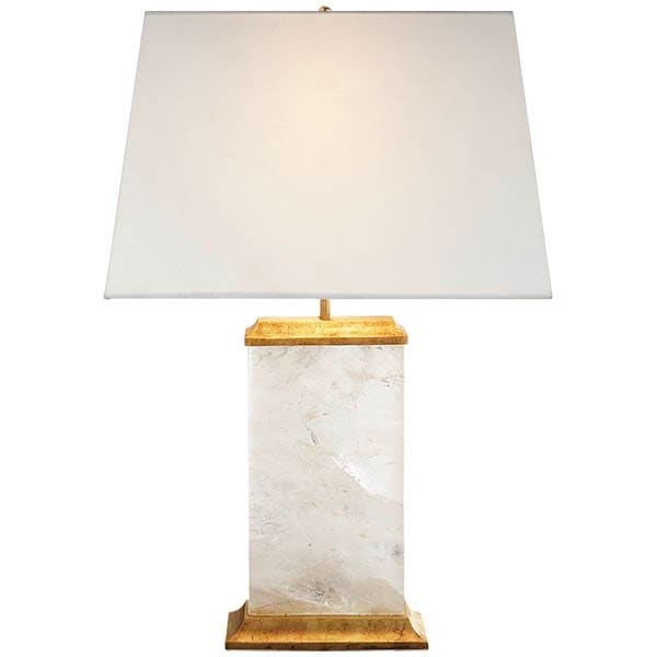 【Visual Comfort】テーブルライト 2灯 「Crescent Table Lamp」　ホワイト・ゴールド (W457×H686mm)