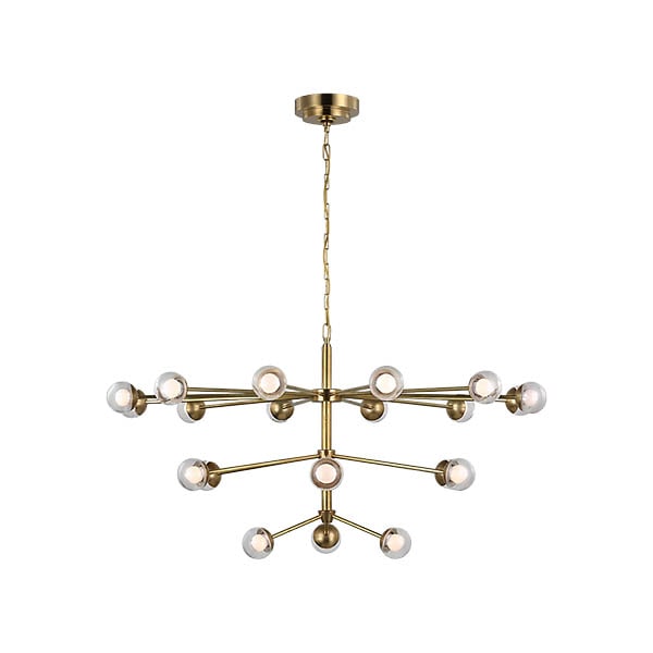 【Visual Comfort】アメリカ・デザイン照明 ペンダントライト「Alloway Large Chandelier」LED　ゴールド（W1067×H565mm）