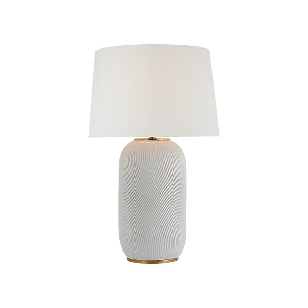 【Visual Comfort】テーブルライト 1灯 「Mirelle Extra Large Table Lamp」　ホワイト (W584×H927mm)