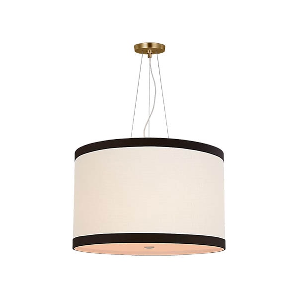 【Visual Comfort】アメリカ・デザイン照明 ペンダントライト「Walker Medium Hanging Shade」4灯　ホワイト・ゴールド・ブラック（W559×H356mm）