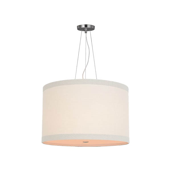 【Visual Comfort】アメリカ・デザイン照明 ペンダントライト「Walker Medium Hanging Shade」4灯　ホワイト・シルバー（W559×H356mm）