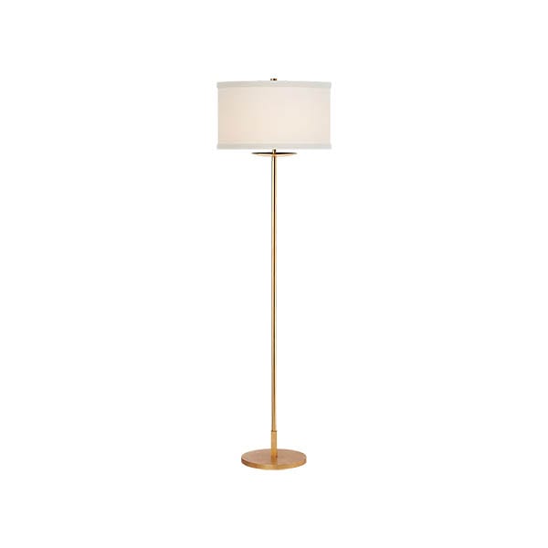 【Visual Comfort】アメリカ・フロアライト「Walker Medium Floor Lamp」1灯　ホワイト・ゴールド (W432×H1473mm)