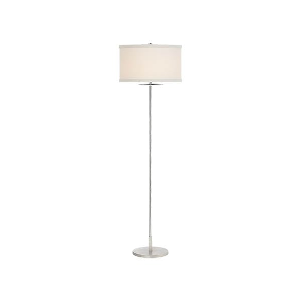 【Visual Comfort】アメリカ・フロアライト「Walker Medium Floor Lamp」1灯　ホワイト・シルバー (W432×H1473mm)