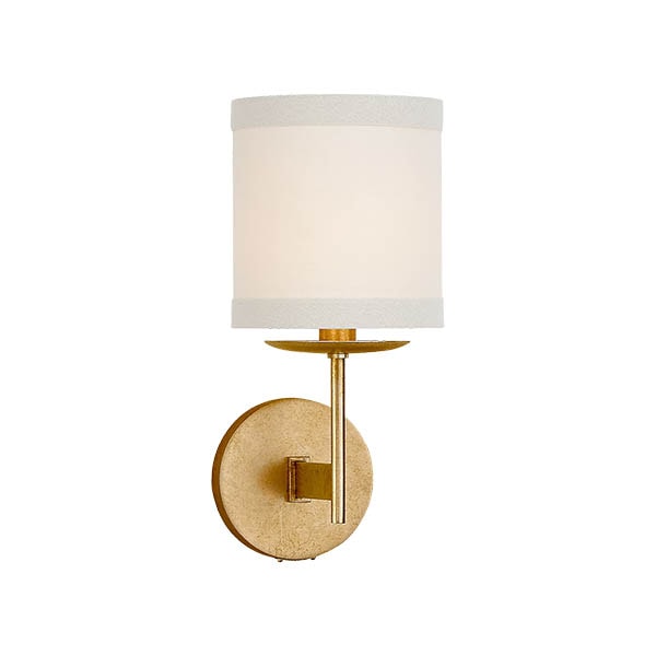 【Visual Comfort】アメリカ・ウォールライト「Walker Small Sconce」1灯 ホワイト・ゴールド（W140×D184×H311mm）