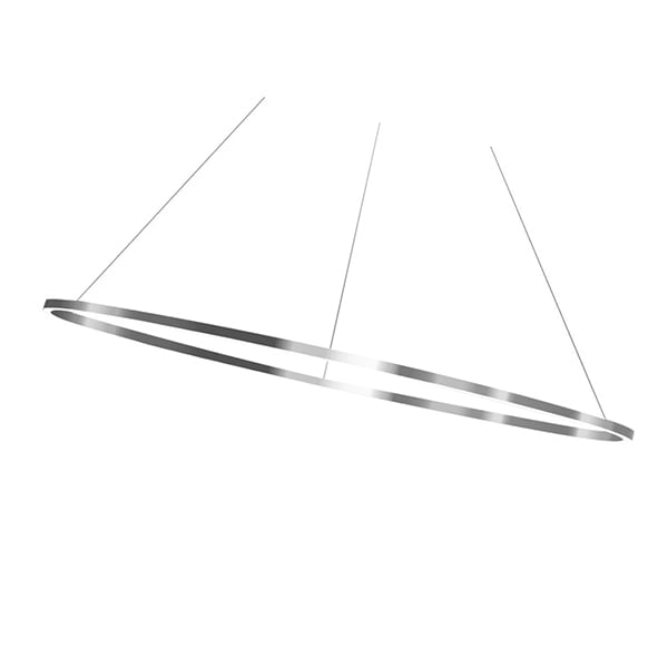 【Nemo Lighting】イタリア・デザイン照明「Ellisse Minor」ペンダントライト　シルバー（W960×D400mm）