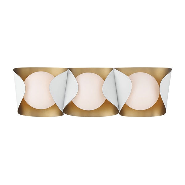 【Minka-Lavery】アメリカ・ウォールライト「Flare」ホワイト／ゴールド（W610×D178×H203mm）