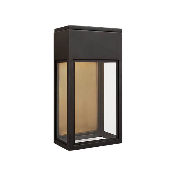 【Visual Comfort】アメリカ・ウォールライト「Irvine Small 3／4 Wall Lantern」LED ブロンズ（W178×D127×H337mm）