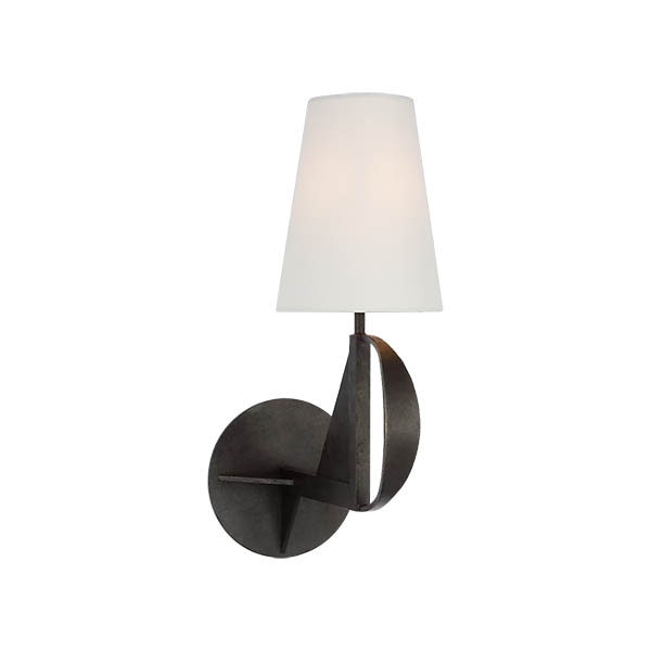 【Visual Comfort】アメリカ・ウォールライト「Auxerre Medium Blacksmith Sconce」1灯 ブラック（W152×D260×H406mm）