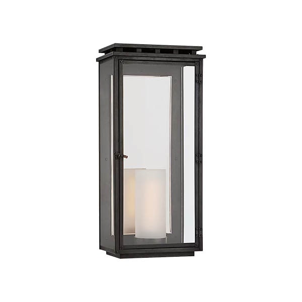 【Visual Comfort】アメリカ・ウォールライト「Cheshire Large 3／4 Wall Lantern」1灯 ブラック（W279×D165×H603mm）