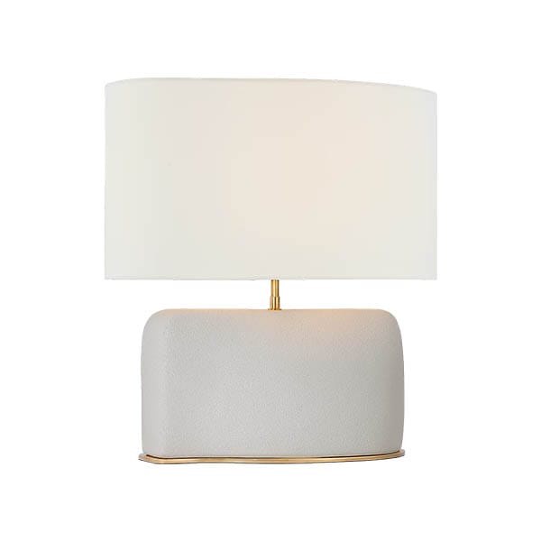【Visual Comfort】テーブルライト 1灯 「Amantani Medium Sculpted Form Table Lamp」　ホワイト (W559×H584mm)