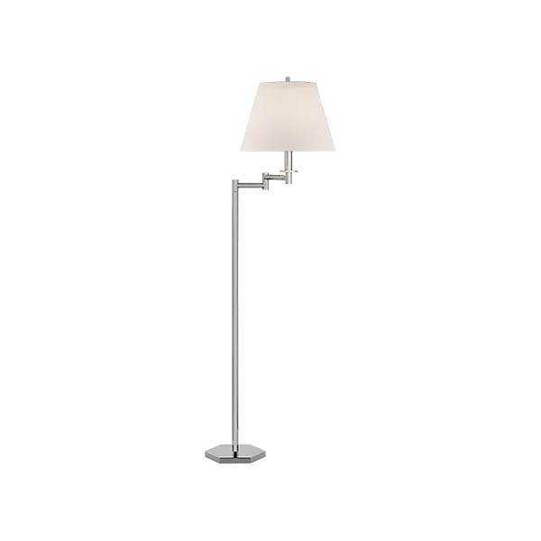 【Visual Comfort】アメリカ・フロアライト「Olivier Large Swing Arm Floor Lamp」1灯　シルバー (W381×H1549mm)