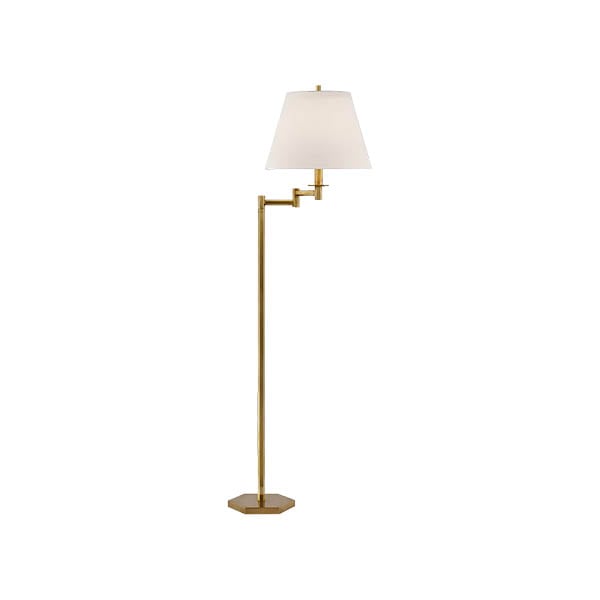 【Visual Comfort】アメリカ・フロアライト「Olivier Large Swing Arm Floor Lamp」1灯　ゴールド (W381×H1549mm)