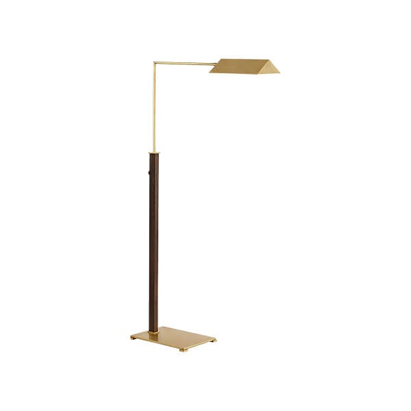 【Visual Comfort】アメリカ・フロアライト「Copse Medium Pharmacy Floor Lamp」1灯　ゴールド・ブラウン (W273×D762×H1092〜1524mm)