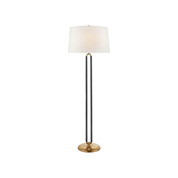 【Visual Comfort】アメリカ・フロアライト「Cody Large Floor Lamp」2灯　ゴールド・ブルー (W559×H1626mm)