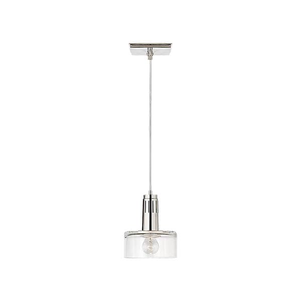 【Visual Comfort】アメリカ・デザイン照明 ペンダントライト「Iris Single Pendant」1灯　シルバー（W191×H241mm）