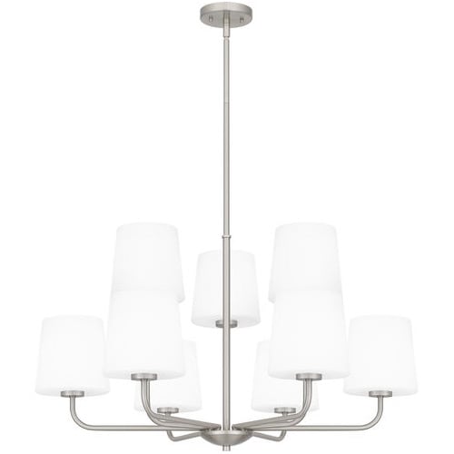 【QUOIZEL】アメリカ・デザイン照明 シャンデリア 9灯「Gallagher」クローム（W810×D810×H470mm）