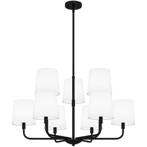 【QUOIZEL】アメリカ・デザイン照明 シャンデリア 9灯「Gallagher」ブラック（W810×D810×H470mm）