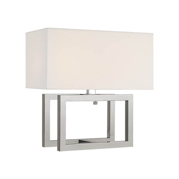 【Visual Comfort】テーブルライト 2灯 「Galerie Medium Table Lamp」　シルバー (W457×H464mm)