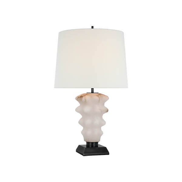 【Visual Comfort】テーブルライト 1灯 「Luxor Large Table Lamp」　アラバスター・ブロンズ (W457×H800mm)