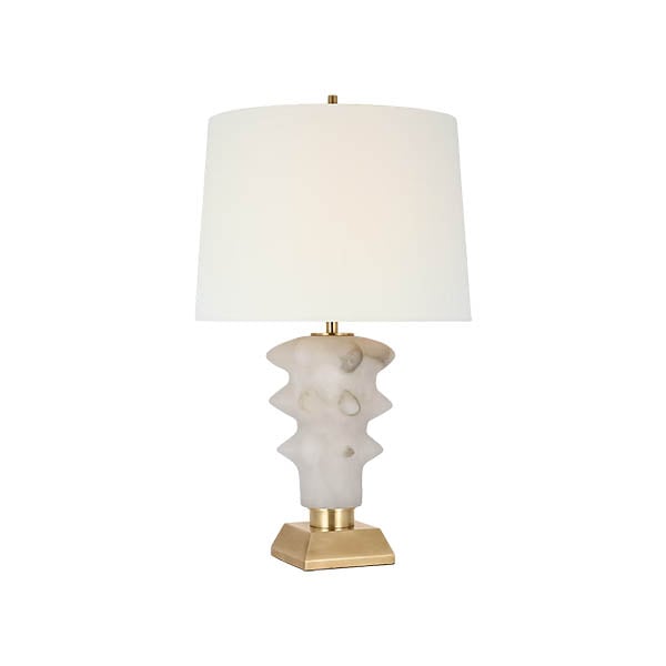 【Visual Comfort】テーブルライト 1灯 「Luxor Medium Table Lamp」　アラバスター・ゴールド (W368×H641mm)