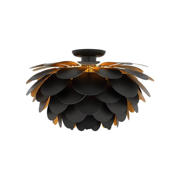 【Visual Comfort】アメリカ・デザイン照明 フラッシュマウント「Cynara XL Flush Mount」1灯・ブラック（W584×H343mm）