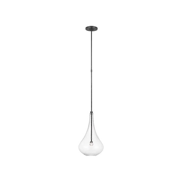 【Visual Comfort】アメリカ・デザイン照明 ペンダントライト「Lomme Small Pendant」LED　グレー（W254×H413mm）