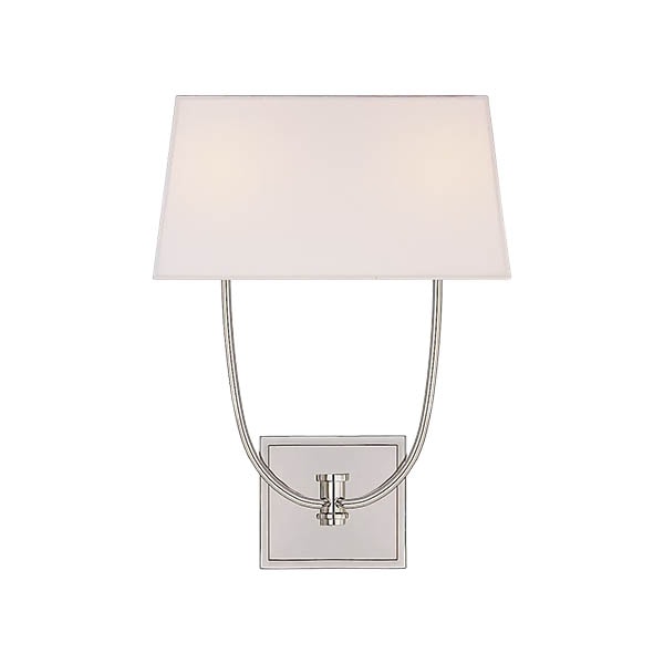 【Visual Comfort】アメリカ・ウォールライト「Venini Double Sconce」2灯　シルバー　（W343×D140×H457mm）