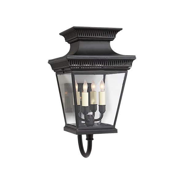 【Visual Comfort】アメリカ・ウォールライト「Elsinore Medium Bracket Lantern」4灯　ブラック（W279×D298×H521mm）