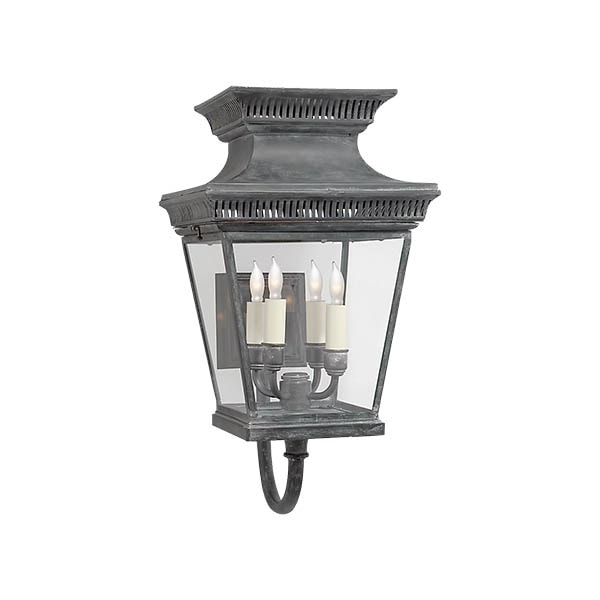 【Visual Comfort】アメリカ・ウォールライト「Elsinore Medium Bracket Lantern」4灯　グレー（W279×D298×H521mm）