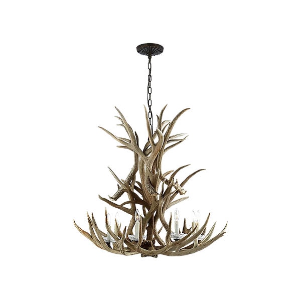 【Visual Comfort】アメリカ・デザイン照明 シャンデリア「Straton Single Tier Chandelier」8灯　ナチュラル（W914×H914mm）
