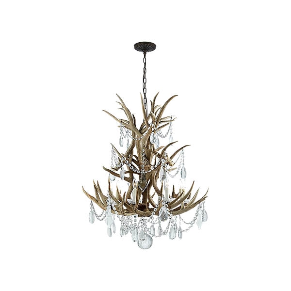 【Visual Comfort】アメリカ・デザイン照明 シャンデリア「Straton Single Tier Chandelier」8灯　ナチュラル・クリスタル（W914×H914mm）