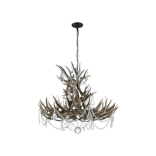 【Visual Comfort】アメリカ・デザイン照明 シャンデリア「Straton Wide Chandelier」12灯　ナチュラル・クリスタル（W1448×H889mm）