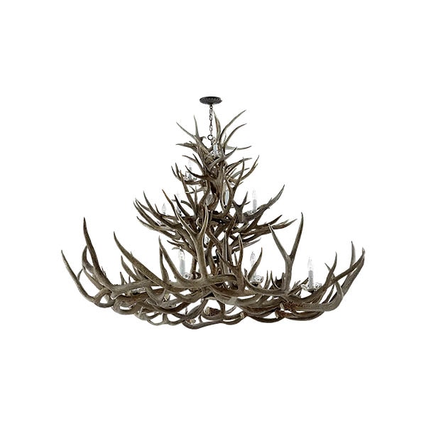 【Visual Comfort】アメリカ・デザイン照明 シャンデリア「Straton Triple Tier Chandelier」18灯　ナチュラル（W1346×H1422mm）