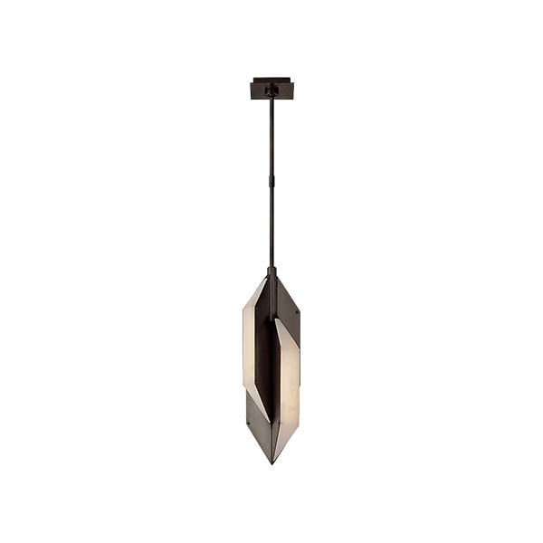 【Visual Comfort】アメリカ・デザイン照明 ペンダントライト「Ophelion Small Pendant」LED　ブロンズ（W152×H578mm）
