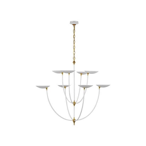 【Visual Comfort】アメリカ・デザイン照明 ペンダントライト「Keira XL Chandelier」LED　ホワイト（W813×H1010mm）