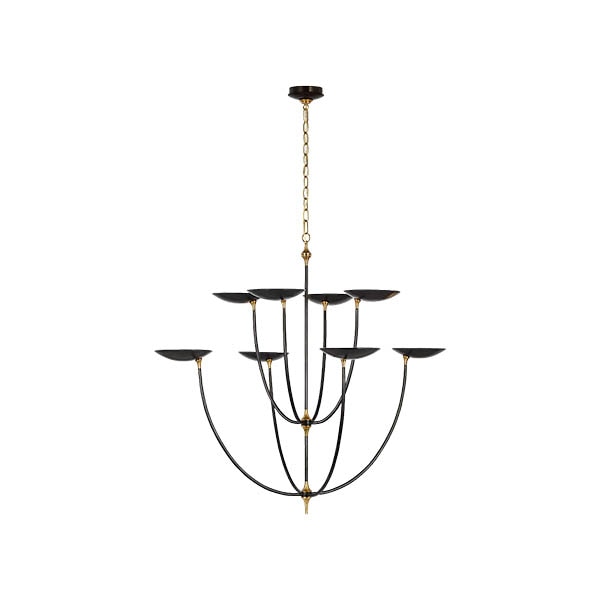 【Visual Comfort】アメリカ・デザイン照明 ペンダントライト「Keira XL Chandelier」LED　ブロンズ（W813×H1010mm）