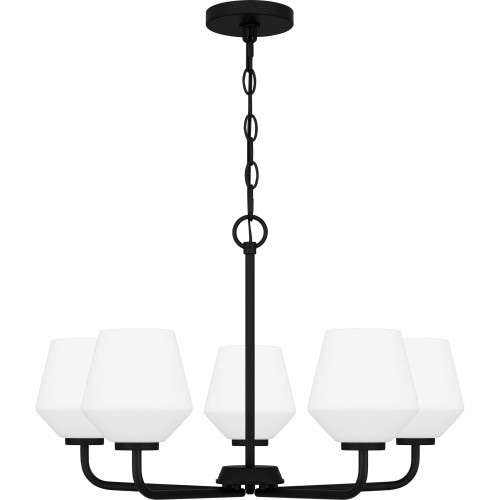 【QUOIZEL】アメリカ・デザイン照明 シャンデリア 5灯「Nielson」ブラック（W630×D630×H390mm）