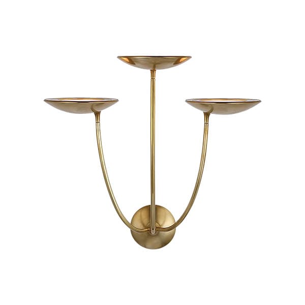【Visual Comfort】アメリカ・ウォールライト「Keira Large Triple Sconce」LED　ゴールド（W559×D337×H584mm）