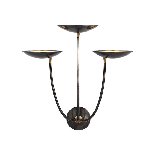 【Visual Comfort】アメリカ・ウォールライト「Keira Large Triple Sconce」LED　ブロンズ（W559×D337×H584mm）