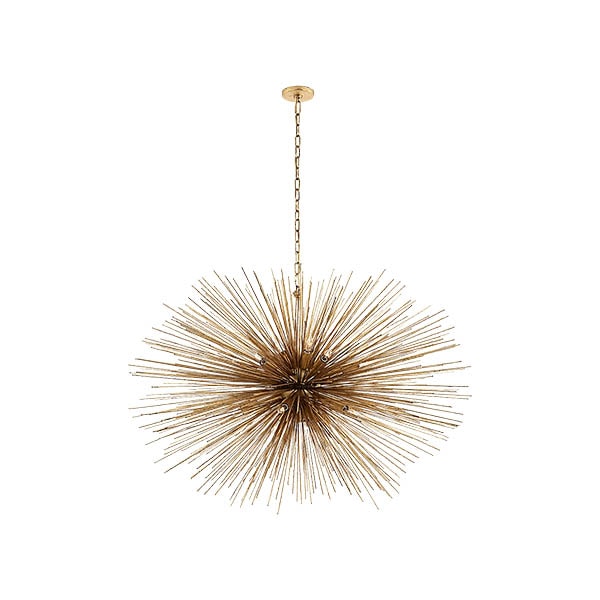 【Visual Comfort】アメリカ・スプートニク照明「Strada Large Oval Chandelier」20灯　ゴールド（W1270×H914mm）