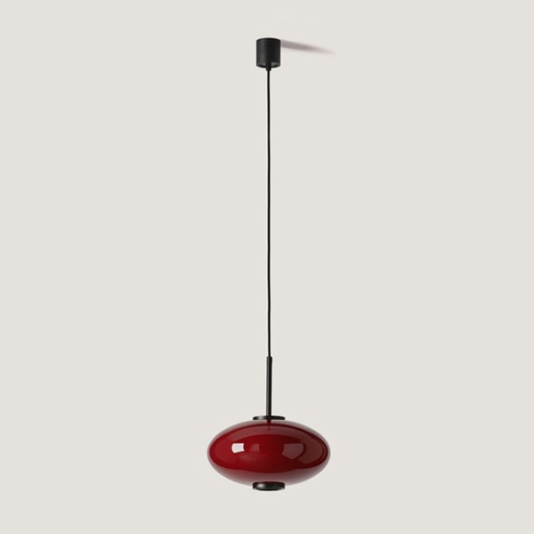 【aromas】 スペイン・インテリア照明「Ovalo」ペンダントライト ブラック (φ300mm)